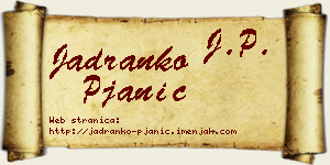 Jadranko Pjanić vizit kartica